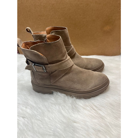 Lucky Brand Suede Leather LP-Elyton ankle boots Women Size 9M/40 - Picture 3 of 11